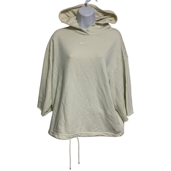 Nike Tops - Nike Oversized Short Sleeve Hoodie With Drawstring Bottom Womens Size M